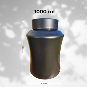 Svart ker 1000 ml.