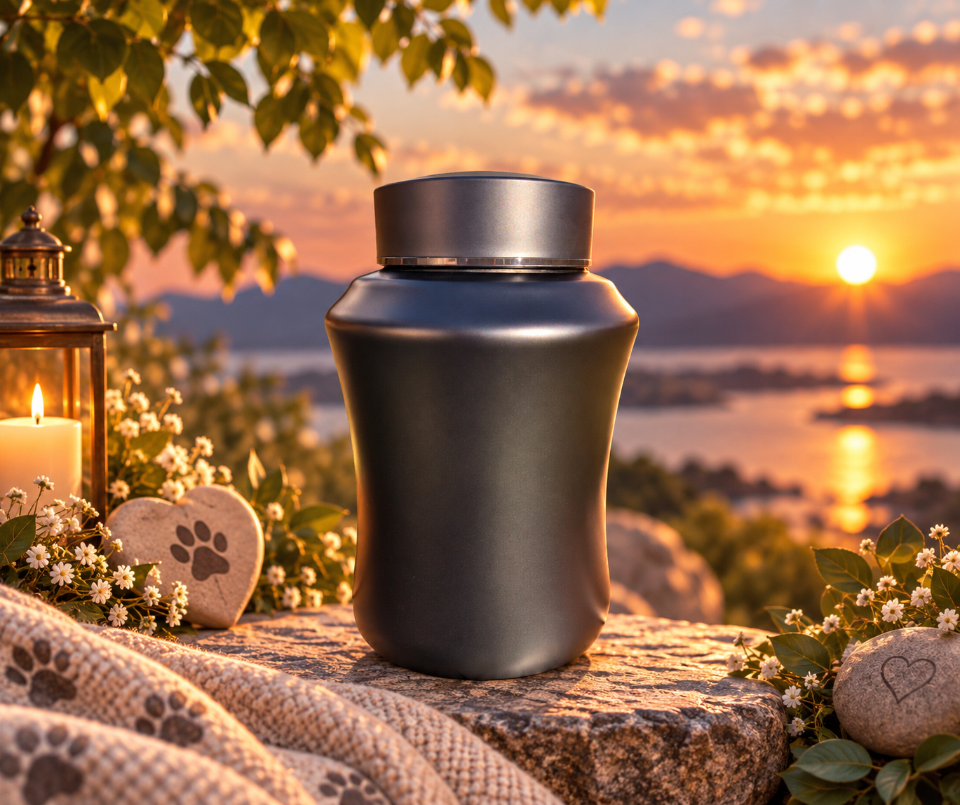 Svart ker 1000 ml.