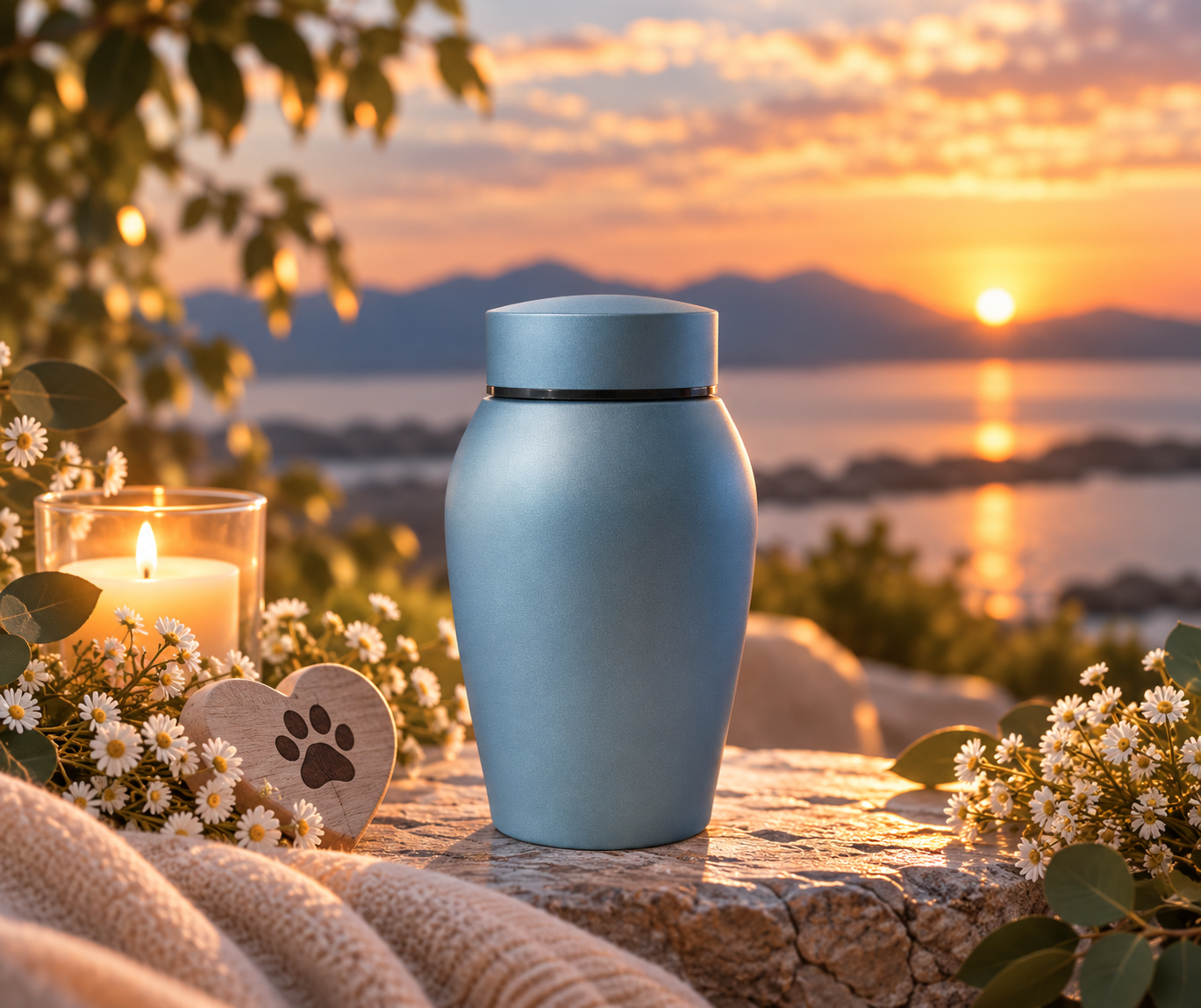 Blátt ker 250 ml.